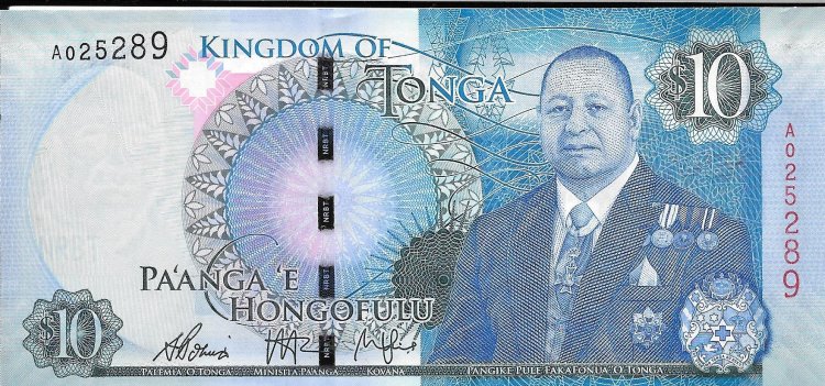 Billetes - Oceania - Tonga - 46 - sc - 2015 - 10 pa'anga - Num.ref: A025289 - Click en la imagen para cerrar