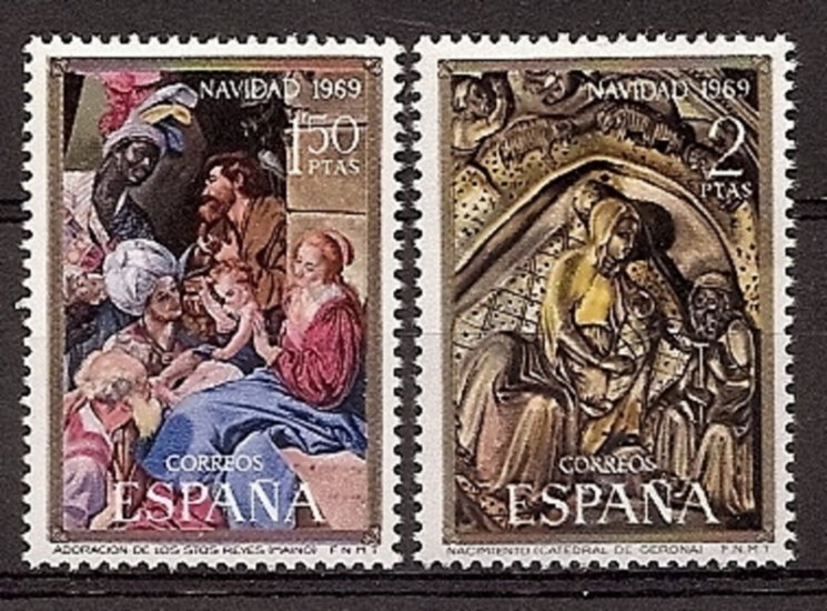 Sellos - Países - España - 2º Cent. (Series Completas) - Estado Español - 1969 - 1944/45 - ** - Click en la imagen para cerrar