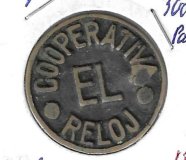 Monedas - Fichas Cooperativas y vales - - Cooperativa El Reloj - 50 ct - Pan - Barcelona