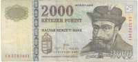 Billetes - Europa - Hungria - 198 - mbc- - 2007 - 2000 forint - Num.ref: CA5792461