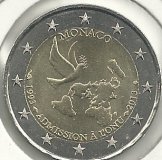 2€ - Mónaco - SC - Año 2013 - 20º Aniversario de la ONU