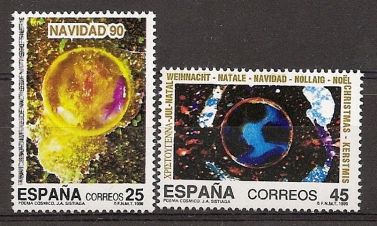 Sellos - Países - España - 2º Cent. (Series Completas) - Juan Carlos I - 1990 - 3084/85 - ** - Click en la imagen para cerrar