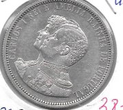 Monedas - Europa - Portugal - 539 - 1898 - 1000 reis - plata