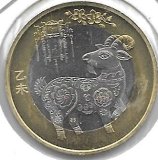 Monedas - Asia - China - - 2015 - 10 Yuan