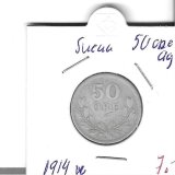 Monedas - Europa - Suecia - 788 - 1914 - 50 ore - plata