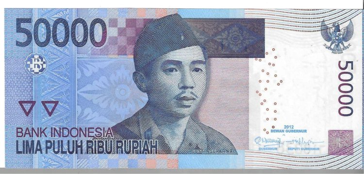 Billetes - Asia - Indonesia - 152 - SC - 2012 - 50000 rupias - Num.ref: NQN718038 - Click en la imagen para cerrar