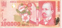 Billetes - Europa - Rumania - 110 - BC+ - 1998 - 100.000 Lei - num ref:003B3361395