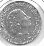 Monedas - Europa - Holanda - 185 - 1961 - 2,5 gulden - plata