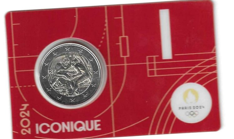 Monedas - Euros - 2€ - Francia -SC - 2024 - JJOO Paris 2024 (Rojo) - Click en la imagen para cerrar