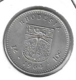 Monedas - Africa - Rhodesia - Nyasaland - 2 - 1964 - 10 ct