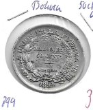 Monedas - America - Bolivia - 161.5 - 1899 - 50 ctv - plata