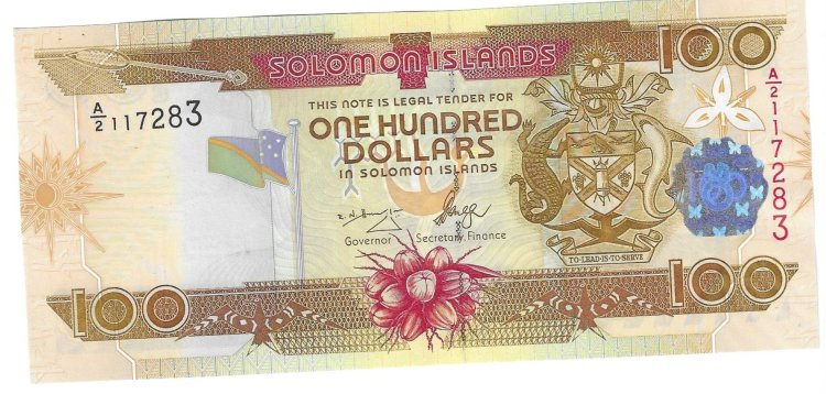 Billetes - Oceania - Islas Salomon - 30a2 - SC - 2006 - 100 dolares - Num.ref: 2117283 - Click en la imagen para cerrar