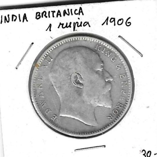 Monedas - Europa - Gran bretaÃ±a (India BritÃ¡nica) - 508 - 1906 - 1 rupia - Click en la imagen para cerrar