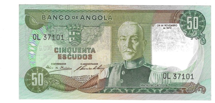 Billetes - Africa - Angola - 100 - SC - 1972 - 50 escudos - Num.ref: OL37101 - Click en la imagen para cerrar