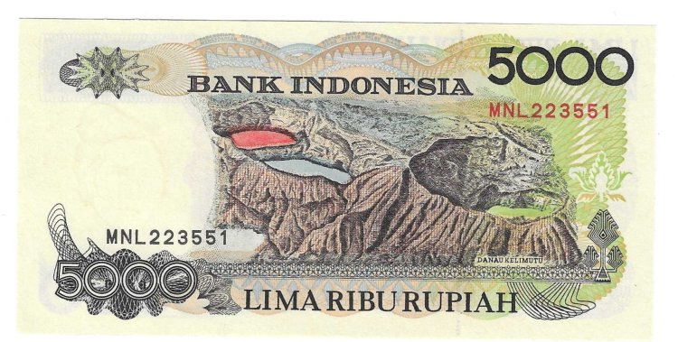 Billetes - Asia - Indonesia - 130n - SC - 1992 - 5000 rupias - Num.ref: MNL223661 - Click en la imagen para cerrar