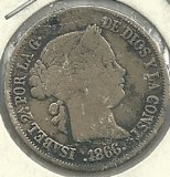 Monedas - España - Isabel II (1833 - 1868) - 426 - Año 1866 - 40 centimos de escudo