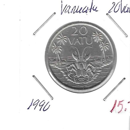 Monedas - Oceania - Vanuatu - 7 - 1990 - 20 vatu - Click en la imagen para cerrar