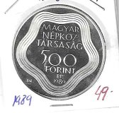 Monedas - Europa - Hungria - 671 - 1989 - 500 forint