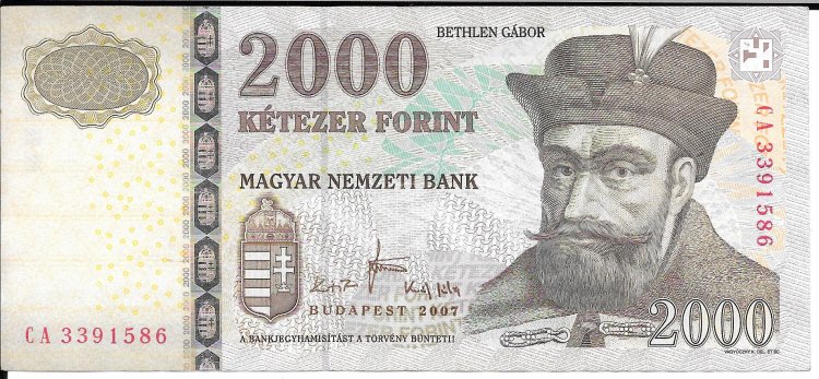 Billetes - EUropa - Hungria - 198a - ebc - 2000 - 2000 forint -Num.ref: CA3391586 - Click en la imagen para cerrar