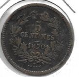 Monedas - Europa - Luxemburgo - 22.1 - 1870 - 5 ct