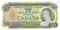 Billetes - America - Canada - 89 - mbc - 1969 - 20 dolares - num.ref: EJ9981997