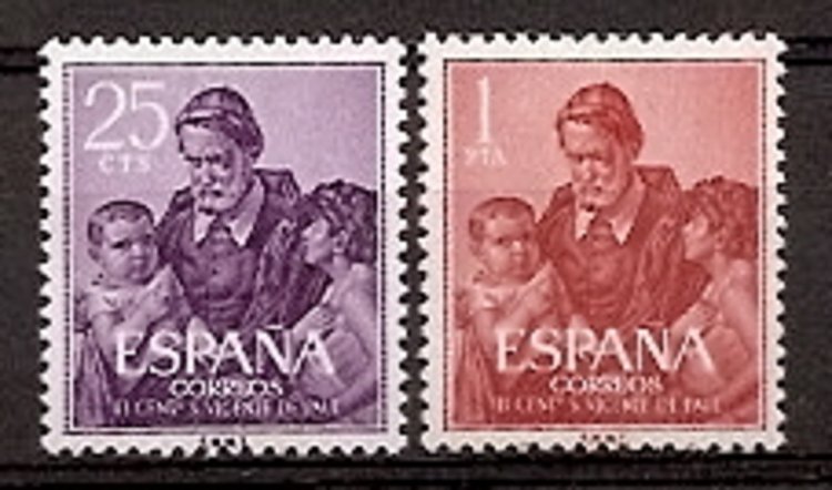 Sellos - Países - España - 2º Cent. (Series Completas) - Estado Español - 1960 - 1296/97 - ** - Click en la imagen para cerrar