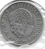 Monedas - Europa - Suecia - 826 - Año 1960 - Corona