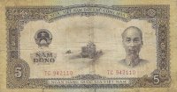 Billetes - Asia - Vietnam - 73 - bc+ - 1958 - 5 dong - Num.ref: 942110