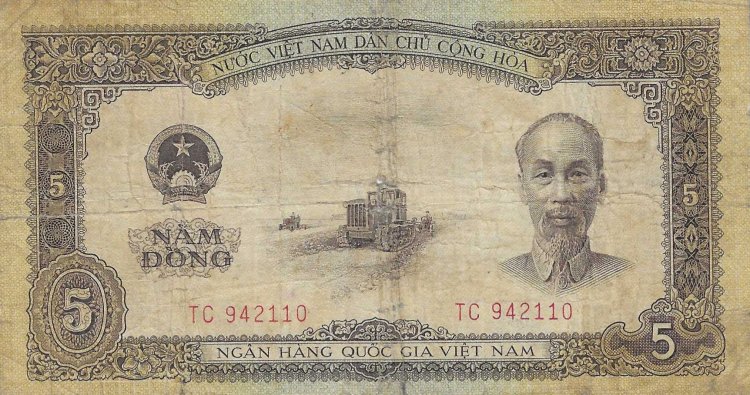 Billetes - Asia - Vietnam - 73 - bc+ - 1958 - 5 dong - Num.ref: 942110 - Click en la imagen para cerrar