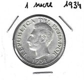 Monedas - America - Ecuador - 72 - 1934 - sucre