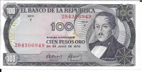 Billetes - America - Colombia - 415 - mbc+ - 1974 - 100 pesos - Num.ref: 284306949