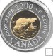 Monedas - America - Canada - 399a - Año 2000 - 2 dollares - plata - PROOF