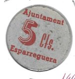 Monedas - Fichas Cooperativas y vales - - Ajuntament Esparraguera - 5 ct