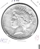 Monedas - America - Estados Unidos - - 1922D - dolar - plata