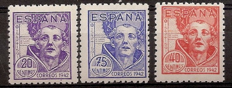 Sellos - Países - España - 1º Cent. (Series Completas) - 0954/56 - ** - Click en la imagen para cerrar