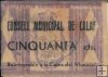 Billetes - EspaÃ±a - II RepÃºblica (1931 - 1939) - Locales - CataluÃ±a - 579 - mbc - Calaf - 50 ct