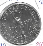 Monedas - Europa - Hungria - 593 - 1970 - 100 florines - plata