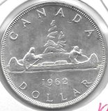 Monedas - America - Canadá - 54 - Año 1962 - Dólar