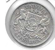 Monedas - Europa - Letonia - 8 - 1926 - 2 lati - plata