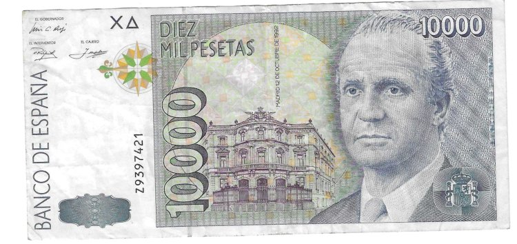 Billetes - EspaÃ±a - Juan Carlos I (1975 - 2014) - 10000 ptas - 545 - MBC - 1992 - Num.ref: 1E7935839 - Click en la imagen para cerrar