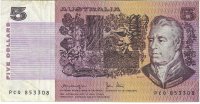 Billetes - Oceania - Australia - 44 - BC+ - 1974-91 - 5 dolares - Num.ref: PCQ853308