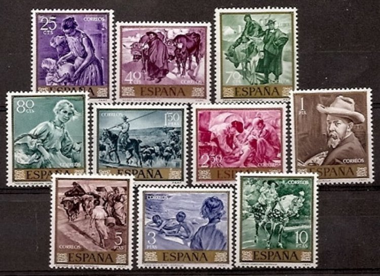 Sellos - Países - España - 2º Cent. (Series Completas) - Estado Español - 1964 - 1566/75 - ** - Click en la imagen para cerrar