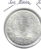 Monedas - Europa - San Marino - 58 - 1976 - 500 liras - plata