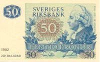 Billetes - Europa - Suecia - 53 - S/C - 1982 - 50 Coronas - num ref:2010668080