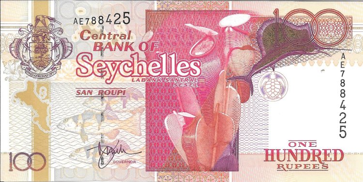 Billetes - Africa - Seychelles - 40 - SC - 2001 - 100 rupias - num.ref: AE788425 - Click en la imagen para cerrar