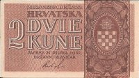 Billetes - Europa - Croacia - 8 - SC - 1942 - 2 kuna - Num.ref:AV115541