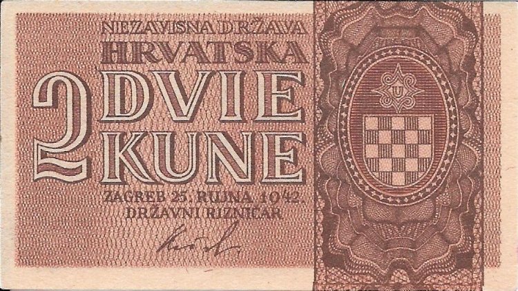 Billetes - Europa - Croacia - 8 - SC - 1942 - 2 kuna - Num.ref:AV115541 - Click en la imagen para cerrar