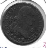 Monedas - EspaÃ±a - Carlos IV (1788 - 1808) - 80 - 1803 - 8 maravedÃ­s - Segovia