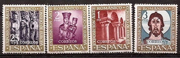 Sellos - Países - España - 2º Cent. (Series Completas) - Estado Español - 1961 - 1365/68 - ** - Click en la imagen para cerrar