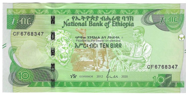 Billetes - Africa - Etiopia - W55 - SC - 2020 - 10 birr - Num.ref: CF6768347 - Click en la imagen para cerrar